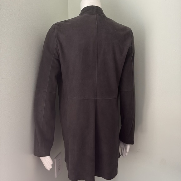 Eileen Fisher The Fisher Project Soft Suede Kimono Jacket, Cinder XS - Picture 9 of 11